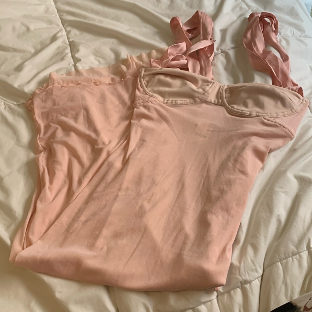 Free People Soft Pink Midi Dress